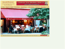 Tablet Screenshot of amaranthrestaurant.com